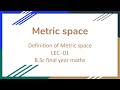 Introduction to Metric space