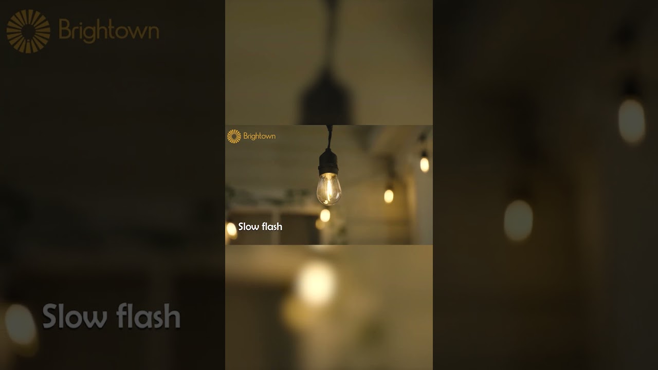 How to Install the Brightown Solar LED Patio String Light, S14 Bulbs on Black Wire