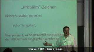 Sonderzeichen Wie Anführungszeichen Mit Php Ausgeben - Httpwww.php-Kurs.com
