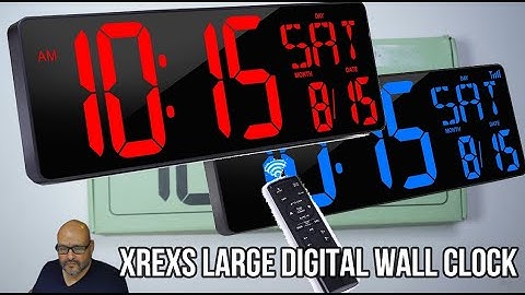 XREXS Large Digital Wall Clock Upgrade