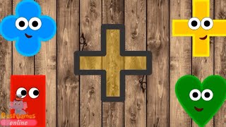 Learn Shapes And Colors With Wrong Wooden Slots Puzzle - Learn Shapes With 2D Forms For Kids