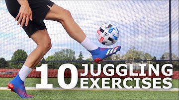10 Easy Juggling Exercises To Improve Your Ball Control | Improve Your First Touch Without Equipment