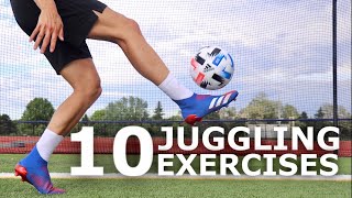 In today's video we are working on 10 easy juggling exercises that
improve your first touch and ball control. controlling the air is an
essential...