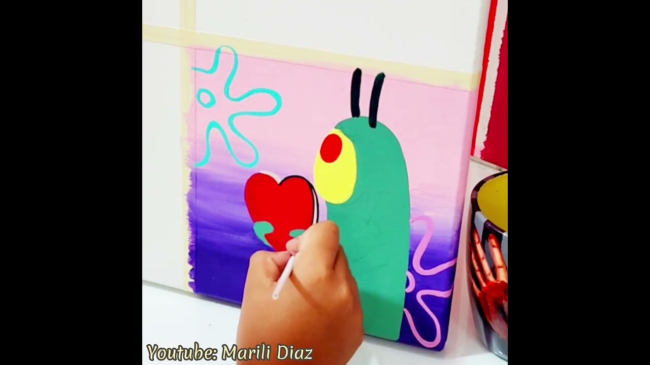 Story time "Mi cuento de hadas" | Pintando lienzo de bob esponja