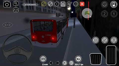 Pronto Bus simulador urbano no Android map Aricanduva linha 3207-10 com vip12p dirigindo na chuva