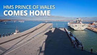 HMS Prince of Wales comes home after West Atlantic deployment