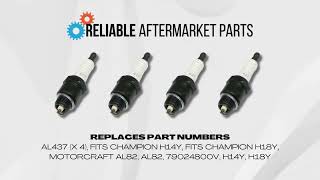 AL437 Pack of Four (4) Spark Plugs That Fits Ford Tractors 2N 8N 9N 600 700 800 2000 4000 8n Ford Sparkplugs