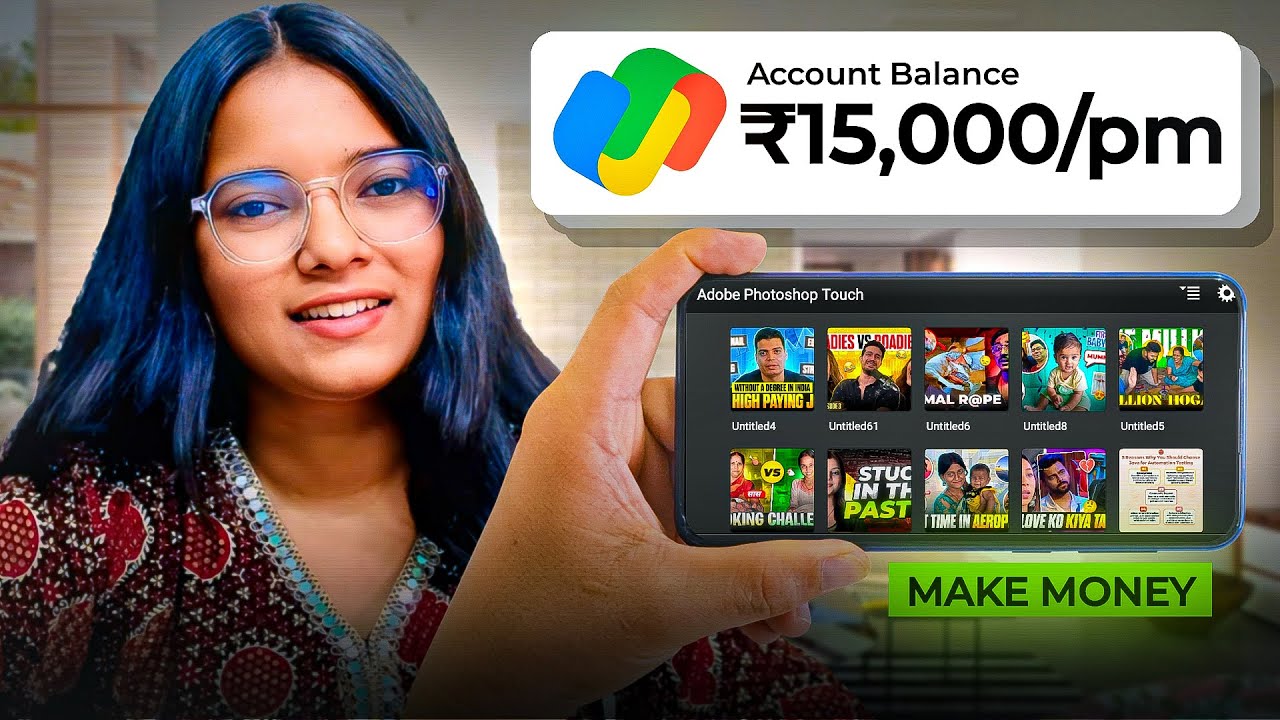 Make ₹15,000/Month using Mobile Phone | Complete Thumbnail Design Course