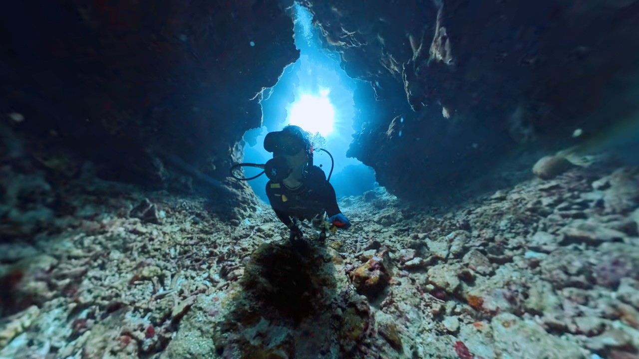 【360度映像】ダイビング@石垣島 Part4/5 御神埼エビ穴 2025/7/5