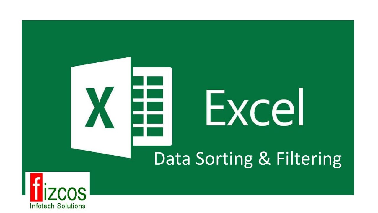 Excel Sorting and Filtering Data - YouTube
