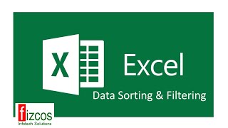 Excel Sorting and Filtering Data
