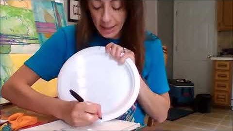 Making a Paper Plate Loom for EASY Weaving