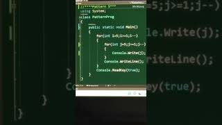 Pattern 5 in C#🪆🧺🎽