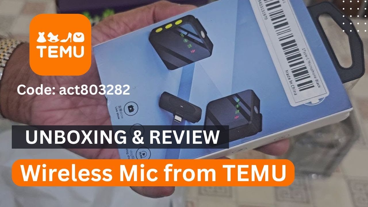 Professional Wireless Lavalier Microphone Unboxing & Review | Budget Mic from TEMU! 