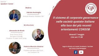 Il sistema di corporate governance nelle società quotate italiane