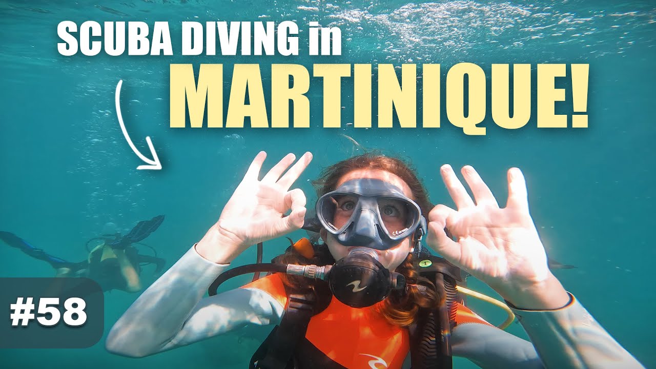Scuba diving in MARTINIQUE. Then sailing south with our new sails ...