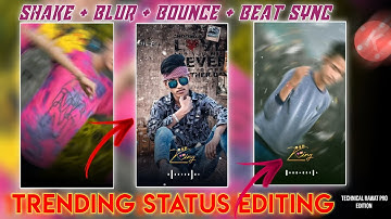 Trending Beat sync + bounce + blur status video editing in kinemaster | kinemaster video editing | 🔥
