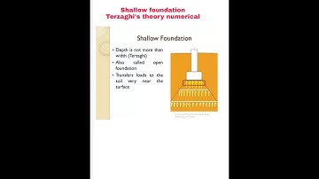 Shallow foundation, Terzaghi