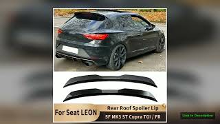 For Seat Leon 1P 5F Mk3 For St Cupra Tgi Fr Hatchback 20132024 Car Tail Wings Fixed Wind Spoiler