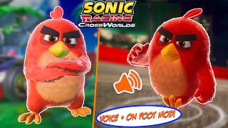 Red From Angry Birds    Voice Mod In Sonic Racing CrossWorlds!