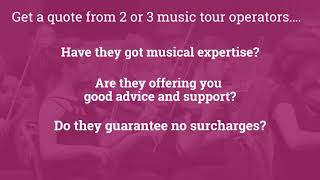 How to Plan a Concert Tour 2