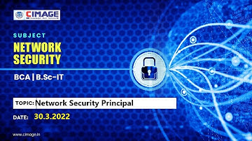 Network Security - Network Security Principal  B.Sc.IT-PPU-3Y(19-22), 30.3.2022 by Murali Sir