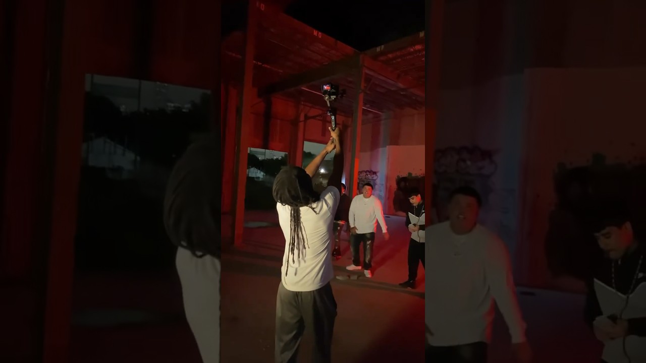 Shooting a Music Video In Abounded Warehouse 