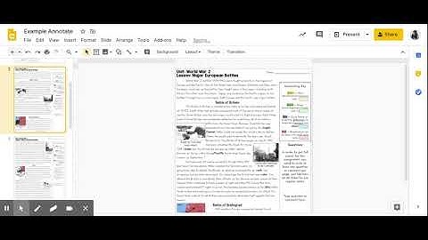 Example Annotate - Google Slides