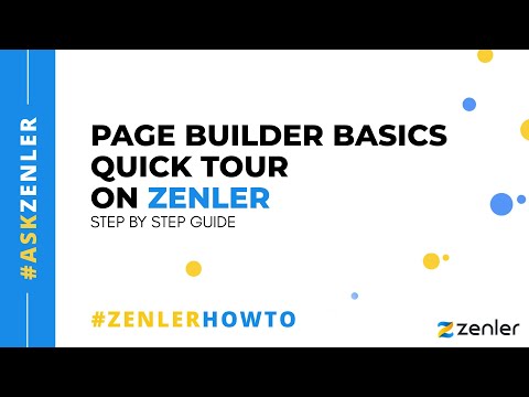#askzenler - Course Creation Pagebuilder Quick Guide