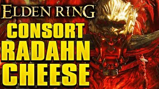 Elden Ring - Promised Consort RADAHN BOSS CHEESE GUIDE NG+7!EASY 800K RUNES AFTER ALL PATCHES!