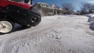 Snowblowing Apartment Home Toro CCR 240 GTS 16