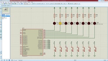 [Học AVR] Lập trình điều khiển 8 LED đơn bằng 8 nút bấm P1: Ấn nút LED sáng