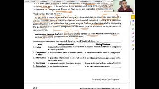 C 1 - R 2 - Types of Analysis - External, Internal, Horizontal & Vertical
