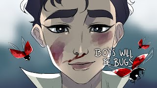 Boys Will Be Bugs | (OUTDATED) OC Animatic 【The Raven & The Reaper】
【This is an outdated version of the story】
This little PMV features the old version of my comic The Raven and The Reaper! It is the story of Raven, a boy born with the ability to see Death itself- the Grim Reaper. One day he wakes up to the sight of his parents brutal murder with no one but the Reaper looming above them. Seeking retribution, Raven will stop at nothing till he puts an end to the creature he believes robbed him of his loved ones.
【Credits:】
⊹ Song: Boys Will Be Bugs by Cavetown
⊹ Cover: https://www.youtube.com/watch?v=5yOgfIyQ21s&t=187s
✧ Check out my official website for my socials and contact information: https://katrinci.carrd.co Boys Will Be Bugs | (OUTDATED) OC Animatic 【The Raven & The Reaper】
