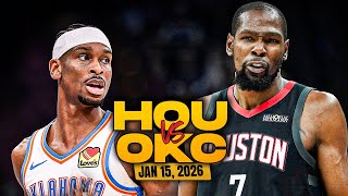 Houston Rockets Vs Oklahoma City Thunder Full Game Highlights Jan 15, 2026 Freedawkins