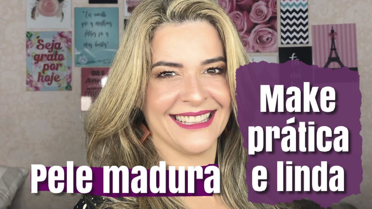 Make prática e fácil pele madura