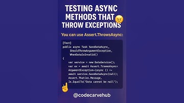 How to Test Async Methods in NUnit C#⚡✅ | Unit Testing #nunit #asyncawait #unittesting #codecarvehub