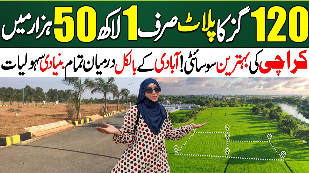 Plots on easy instalments Plan Karachi - Low cost housing scheme in Pakistan -House for Sale.