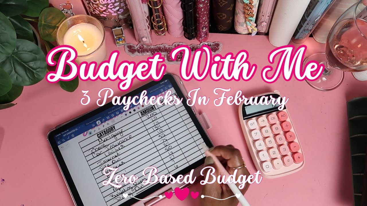 3 in 1 Paycheck Budget With Me | February 2026 | Total= $3,204 #cashenvelopesystem #budgets #life