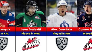 Nhl Players Who Also Played In Khl Or Whl