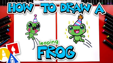 How To Draw A Frog Leaping For Leap Day