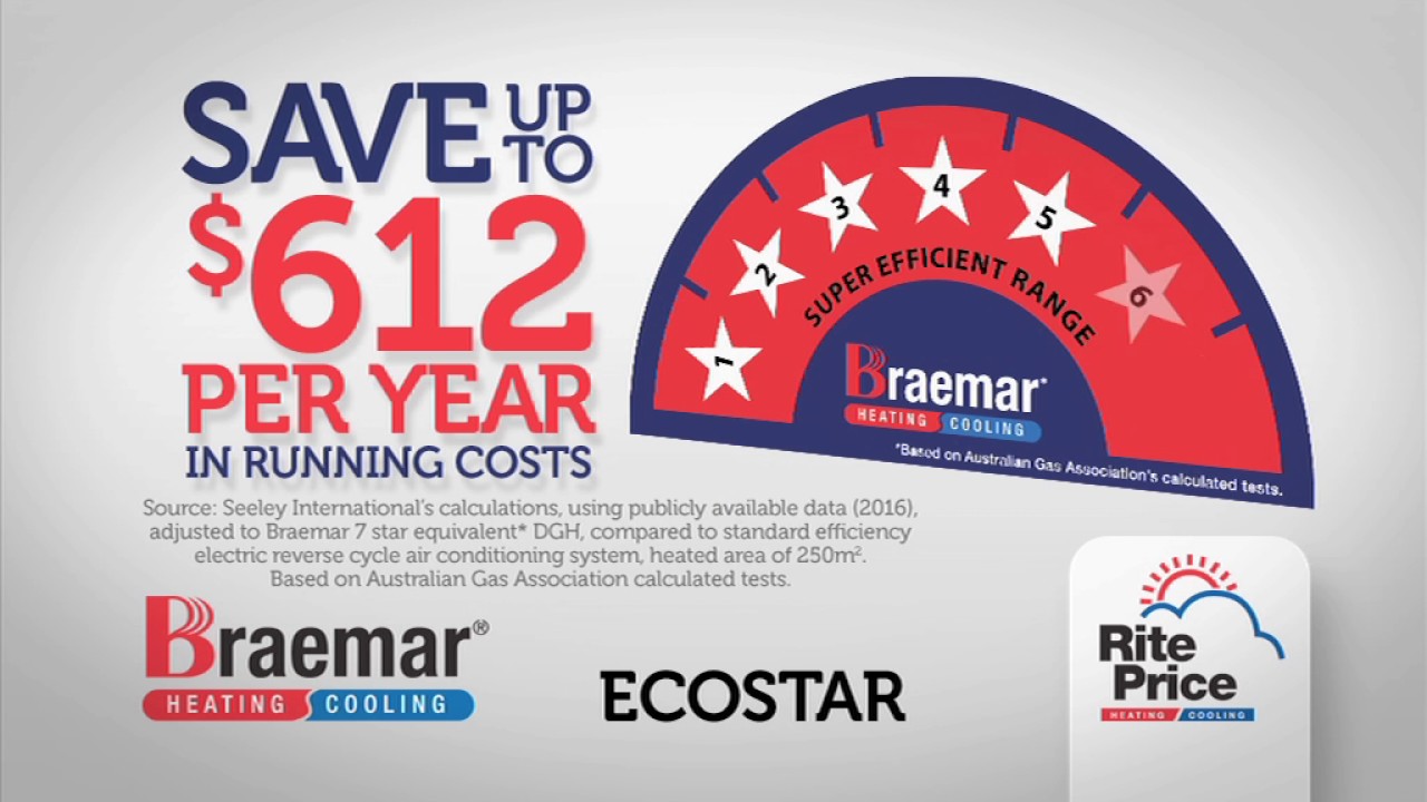 Braemar 7 Star Ducted Gas Heating - With Rebate