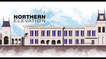 Architecture elevation presentation using lumion 11 (orthographic view) & photoshop