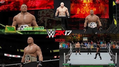 WWE 2K17 Pc Brock Lesnar 2K19 Port Mod With Entrance Victory And GFX | Rishabh Mehra |