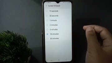 Samsung M13 change screen timeout