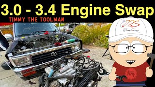 3.0L V6 3VZE to 3.4L V6 5VZFE Engine Swap (2nd Gen 4Runner)  Part 3