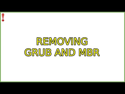 Removing Grub and