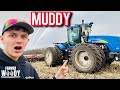 Muddy Fall Tillage - 19 year old farmer