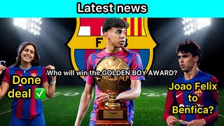 2024 GOLDEN BOY AWARD Voting is on with Lamine Yamal Leading the Race | Joao Felix to Benfica?