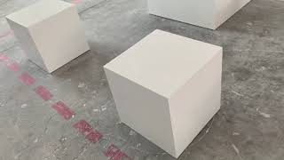 Corian office furniture modern small coffee table mini square tables in USA